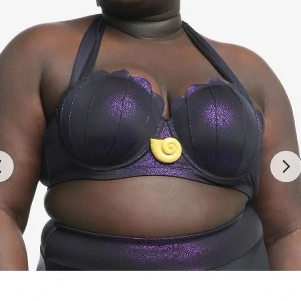 Disney The Little Mermaid Ursula Swim Top Plus Size 4 - Picture 2 of 6